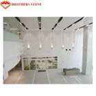 Белый мраморный камень кроет плиты черепицей для проектов виллы гостиницы верхнего сегмента