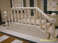 Штендер прокладывая рельсы мраморная каменная лестница балкона плиты 132.8Mpa на открытом воздухе