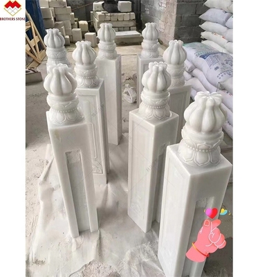 Дизайн балюстрады хорошего мраморного камня для крыльца и балкона FOB/CNF