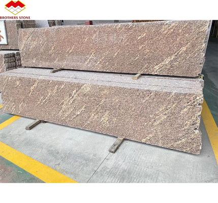 Гранит золотого цвета Giallo California Golden Color для наружной облицовки стен и рулевых решеток