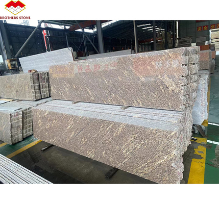 Гранит золотого цвета Giallo California Golden Color для наружной облицовки стен и рулевых решеток