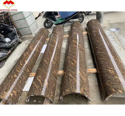 Гранит золотого цвета Giallo California Golden Color для наружной облицовки стен и рулевых решеток