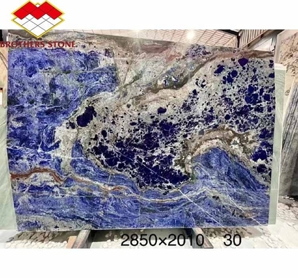 Современная голубая камень полированная Клойсонная мраморная плитка для столовой и жилого помещения