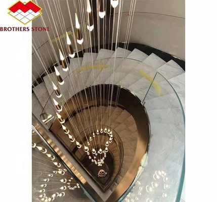 Foshan Custom Modern Honed Marble Big Slab Cut-to-Size Stairs для дизайна интерьера дома