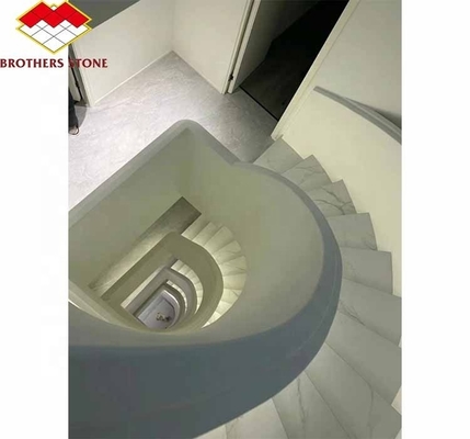 Foshan Custom Modern Honed Marble Big Slab Cut-to-Size Stairs для дизайна интерьера дома