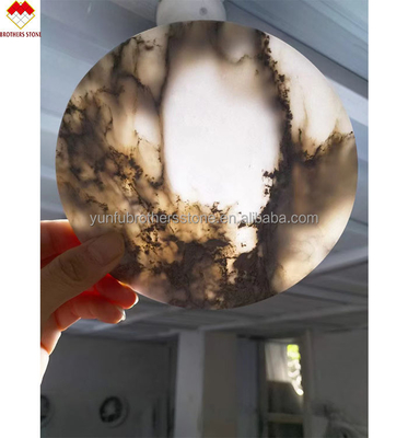 Полированная столовая посуда с 18 20мм Lumi Stone Onyx Mat Чашечки для чая и мраморные подставки из onyx