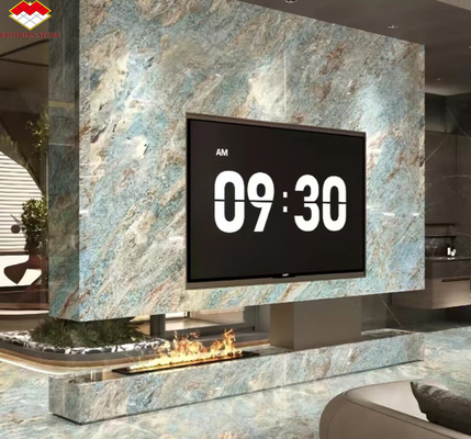 Amazon Blue Luxury Stone Polished Slab для виллы и отеля вдохновение для дизайна интерьера