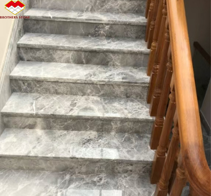 Yinsha Italian Grey Marble Stone Big Slab для гостиничных полов и внутренних лестниц