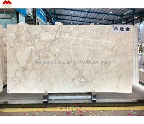 Торговля FOB Modern Calacatta Золотая мраморная плитка из Италии для настилов на стенах