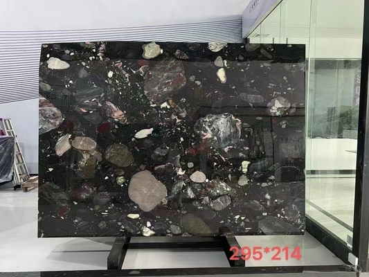 Доломитно-мраморный 3D стеновой каменный облицовка для виллы столовой столешницы в индивидуальном дизайне
