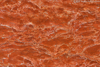 Подгонянная польза плакирования внешней стены плитки камня мрамора оранжевого красного цвета размера