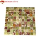 Зеленая плита оникса нефрита, естественная плитка мозаики оникса для пола кухни